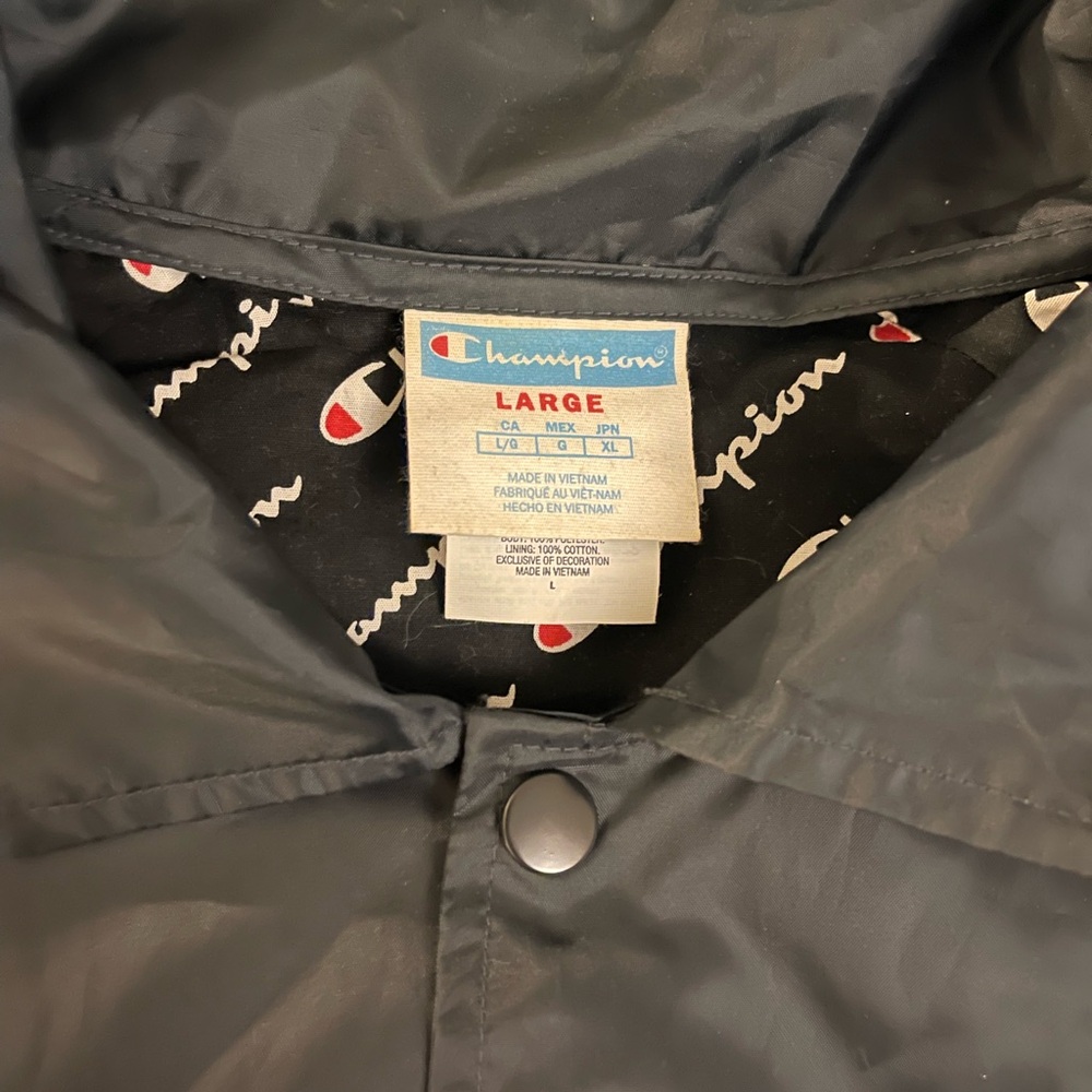 Champion Black Jacket With Logo Pattern - image 5